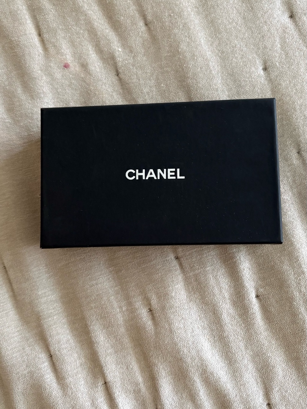 CHANEL Black Box with White Logo
